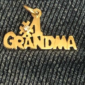 Vintage pure 14k gold grandma charm